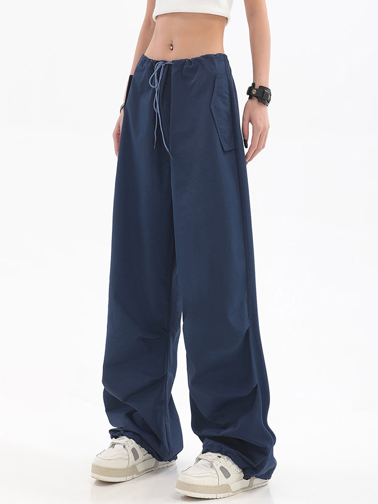 Pants Summer Loose Drawstring Trousers Joggers Baggy Wide Leg Sweatpants Pants Oversized Y2k Clothes