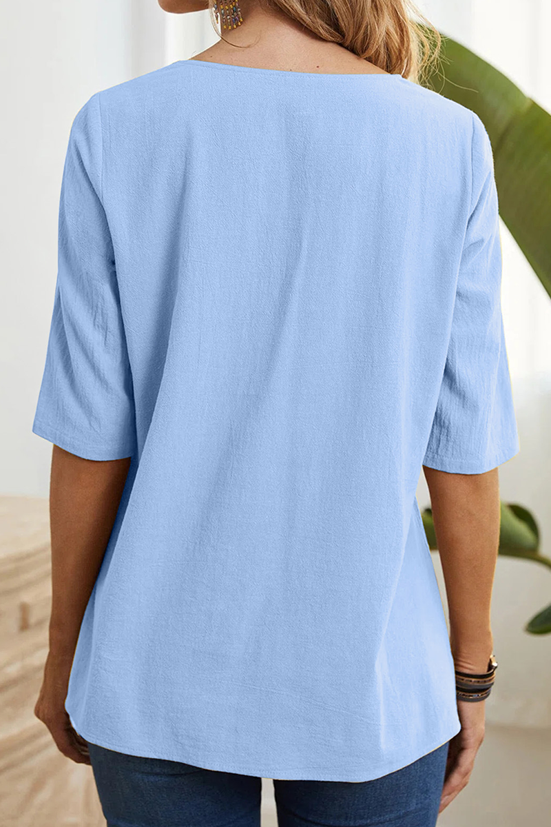 Slit O Neck T-shirts