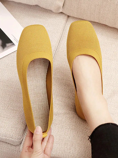 Breathable Color Flat Shoes