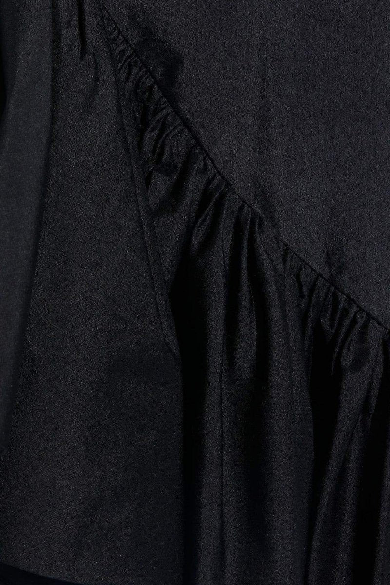 Poppy Asymmetric Ruffled Midi Dress