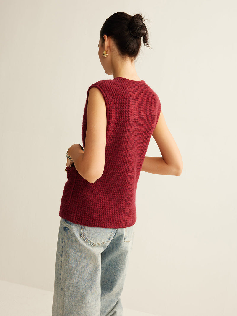 Button Down Cozy Sweater Vest