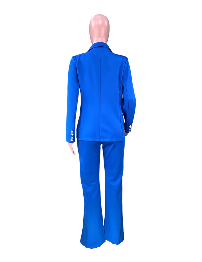 Clothing Spring Autumn Long Sleeve Suit Business Work Pant Two-piece Set