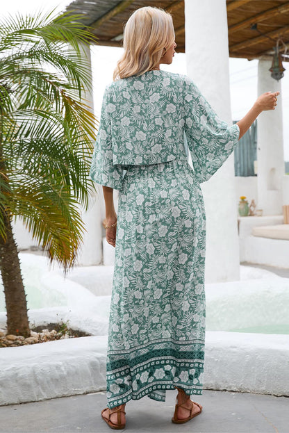 V-neck Slit Maxi Dress