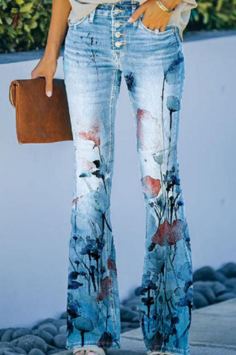 Pocket Regular Denim Jeans(9 Colors)