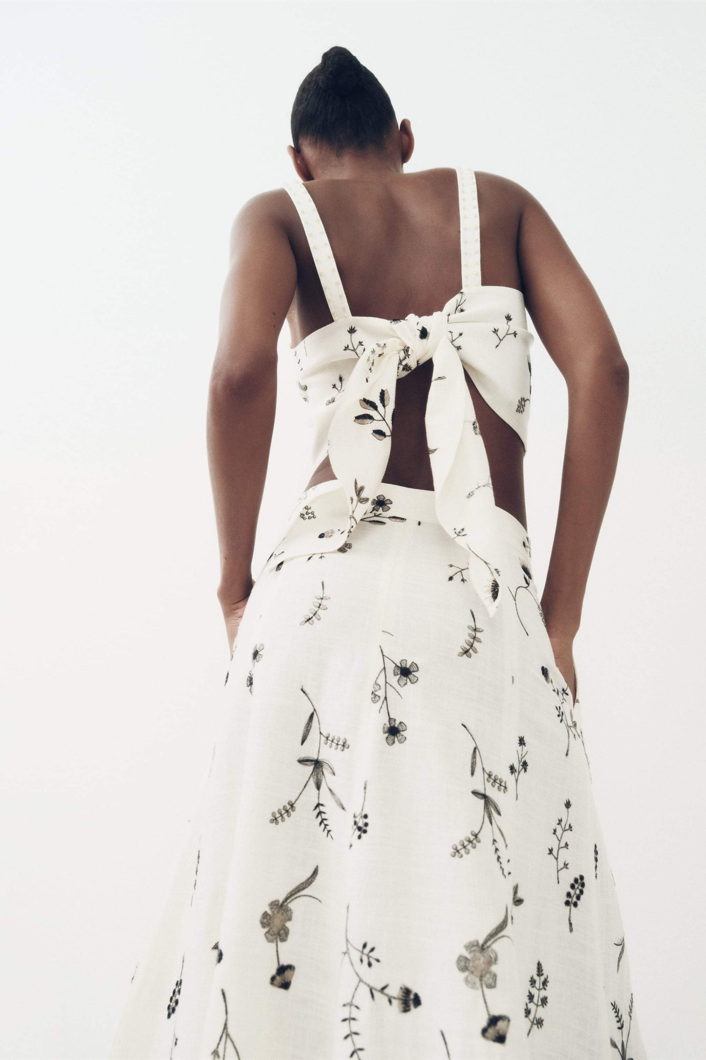 Square Collar Cami Midi Dress Suit