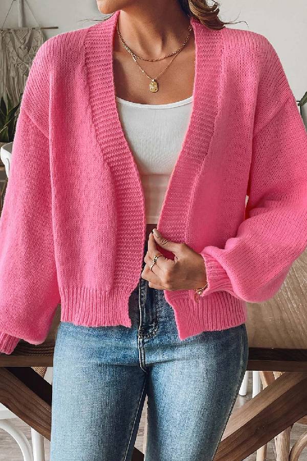 Trend Lantern Sleeve Simple Coat