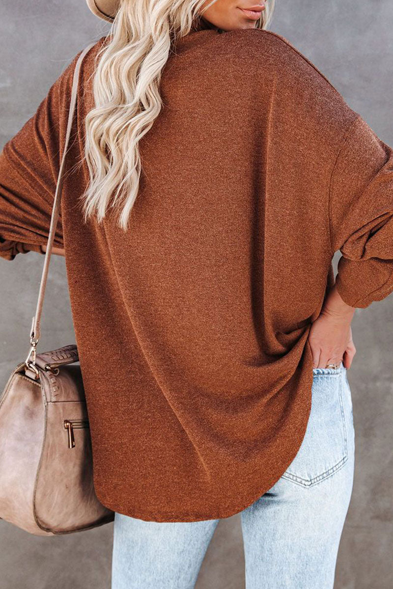 Split Joint O Neck T-shirts