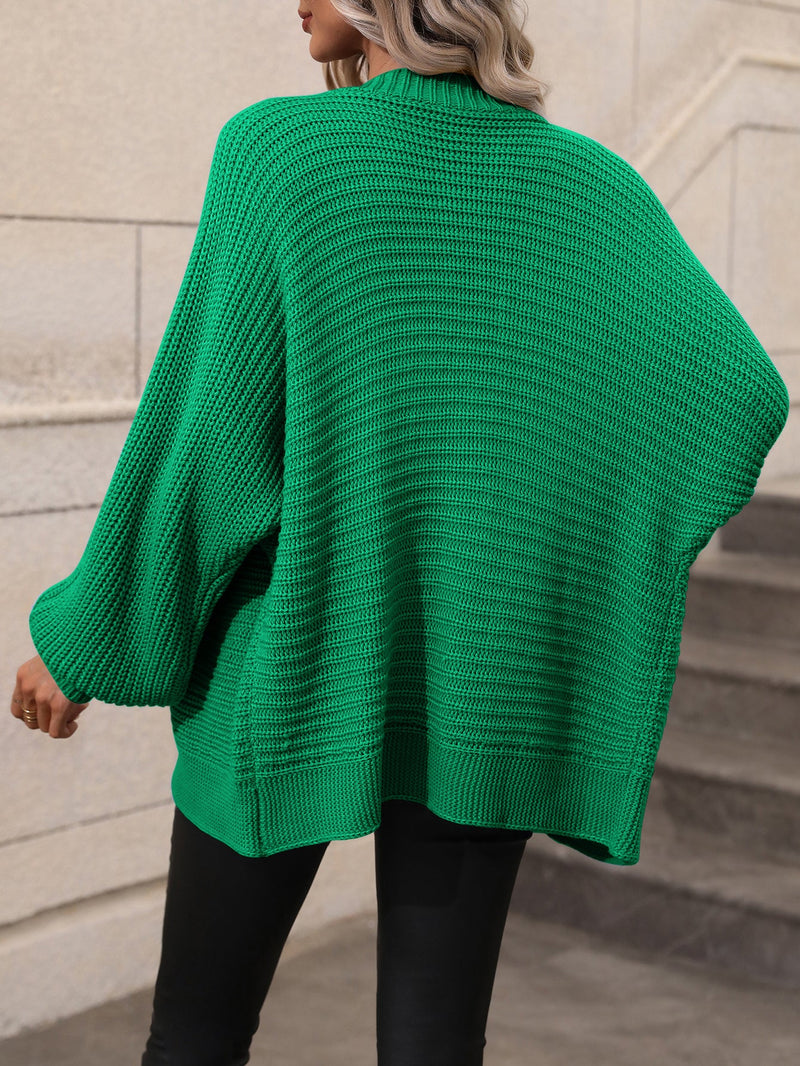 Autumn Winter Knitting Single Breasted Color Knitted Cardigan Loose Sweater