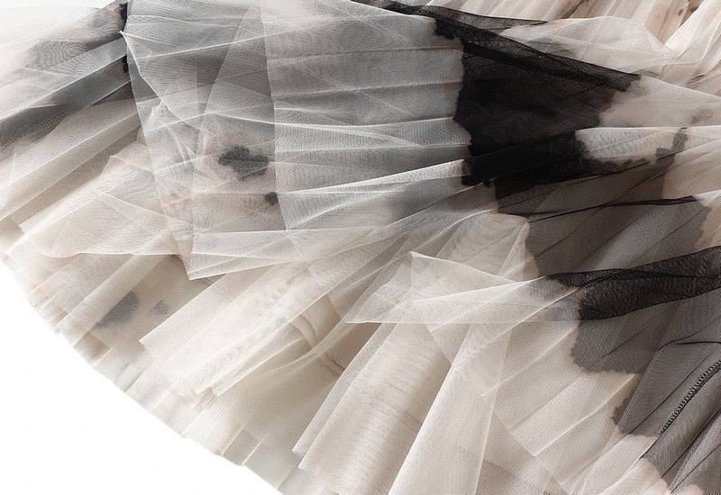 Nancy Pleated Chiffon Skirt