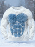 Comstylish Men's Muscular Ice Monster Cozy Plush Sweatshirt
