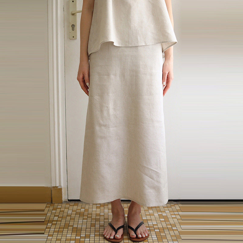 Linen Camisole: ’s Summer French Halter Sleeveless Strap Top