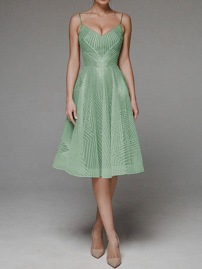 ’s Spring Summer Maxi Dress Strap Embroidered Sleeveless Dress