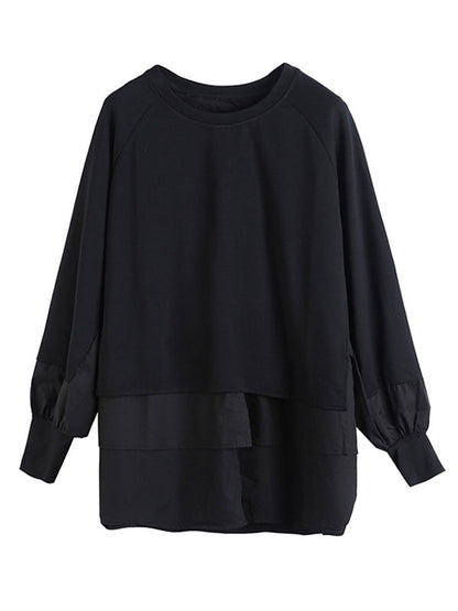 False Two Split-joint Long Sleeve T-shirt