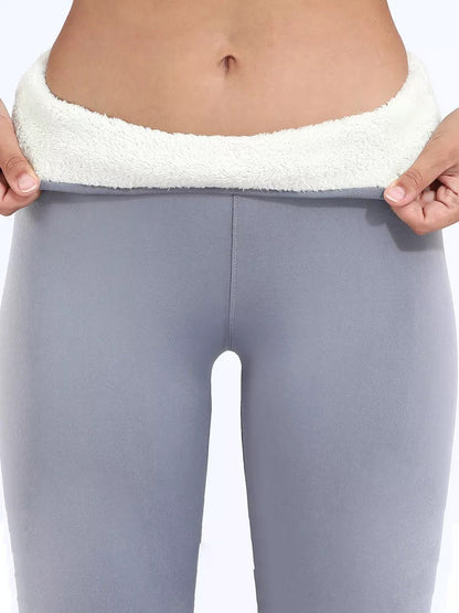 Pants Warm Winter Thick Velvet Legging High Waist Black Leggings Compression Thick Lamb Wool Pants Cold Resistant Pants