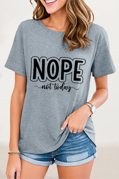 Letter Print O Neck T-shirts