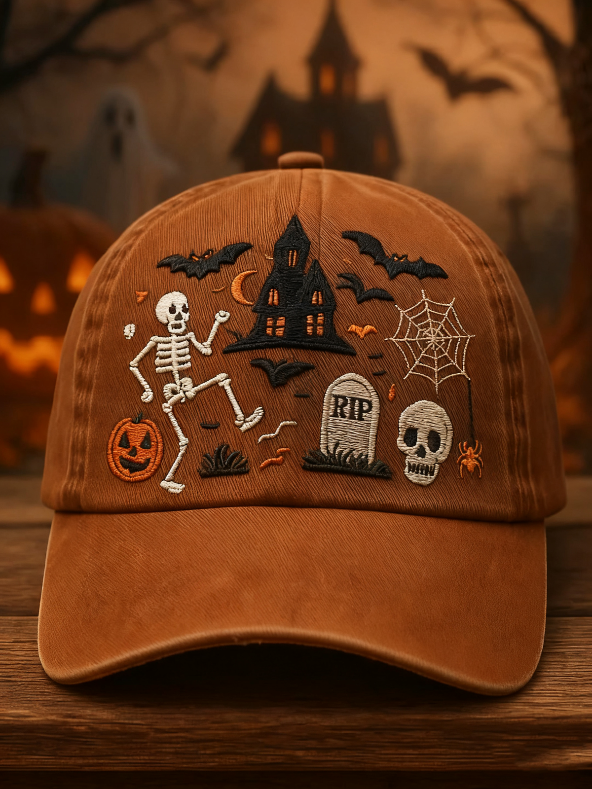 Halloween Printed Casual Unisex Hat artswardrobe