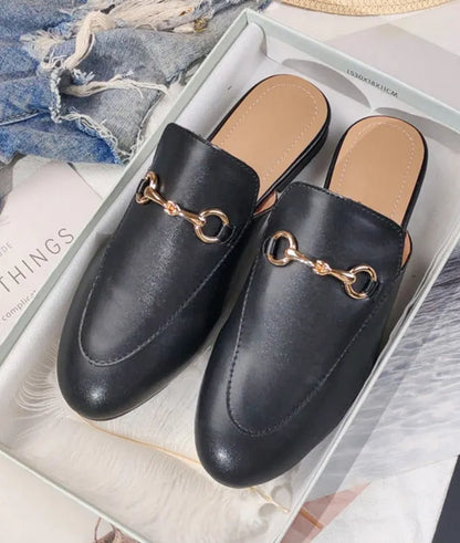 Subtly Elegant Slippers with a Refined Vintage Look