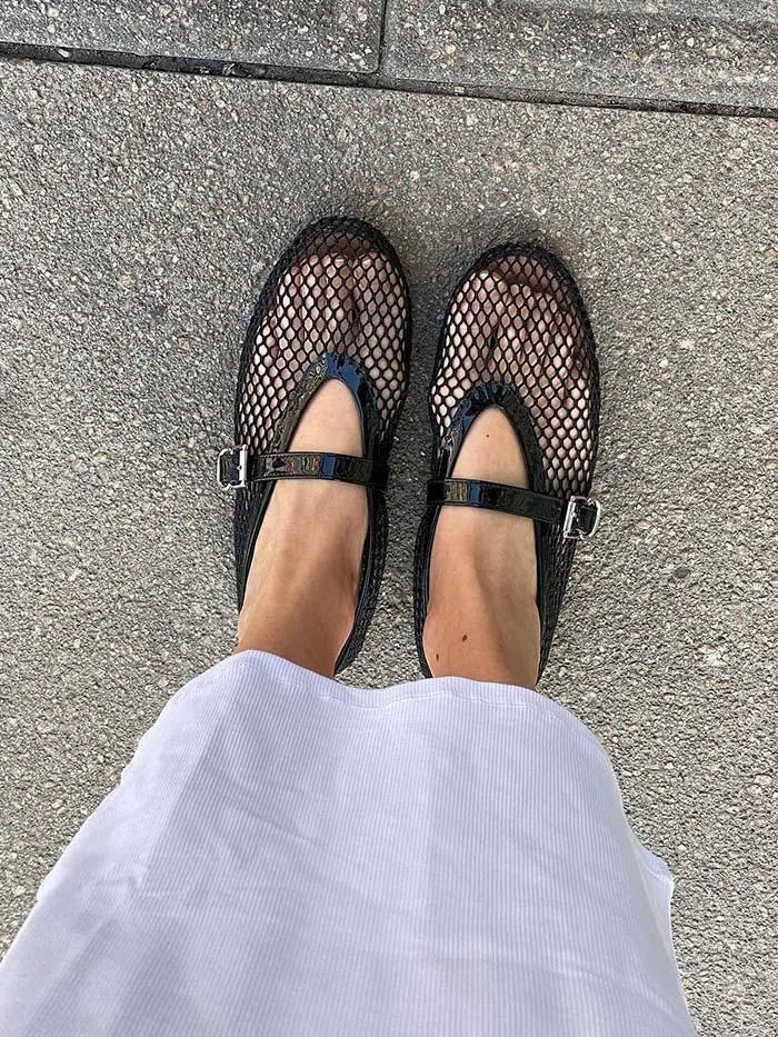 Mesh Ballet Flats