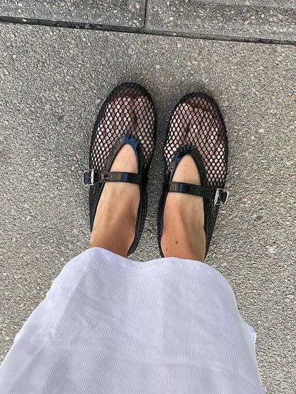 Mesh Ballet Flats