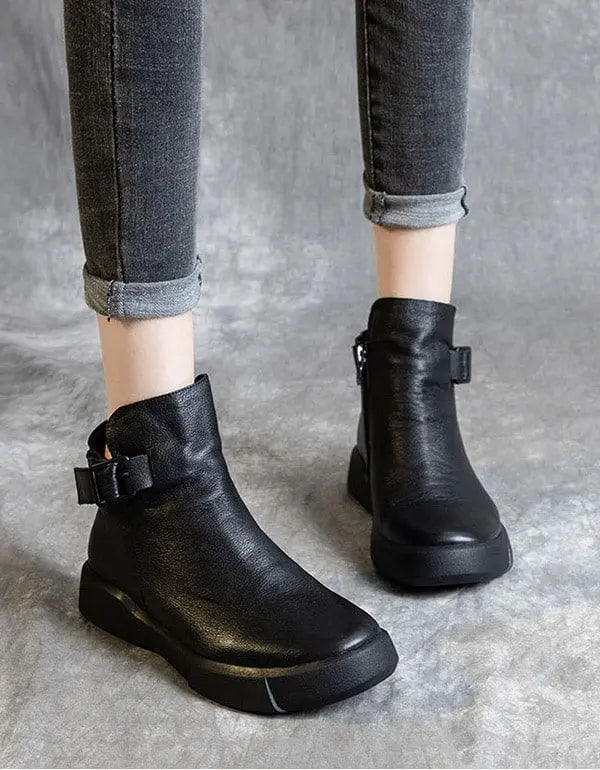 Leather Ankle Boots for