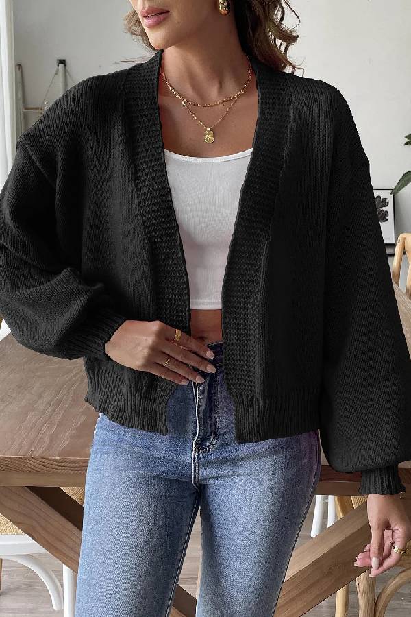 Trend Lantern Sleeve Simple Coat