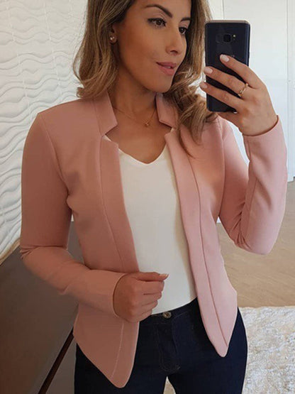 Small Suit Long Sleeve Color Cardigan Jacket Top