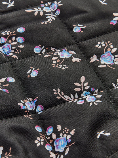 Contrast Trim Winter Coat