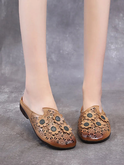 Subtly Elegant Slippers with a Refined Vintage Look