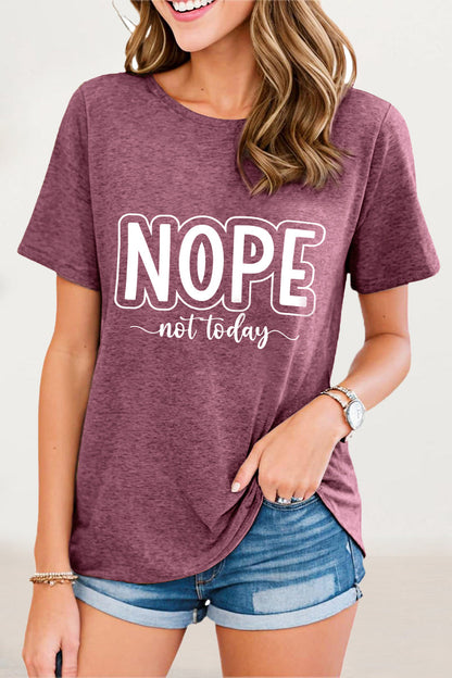 Letter Print O Neck T-shirts