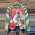 Comstylish Funny Christmas Dog Print Sweatshirt