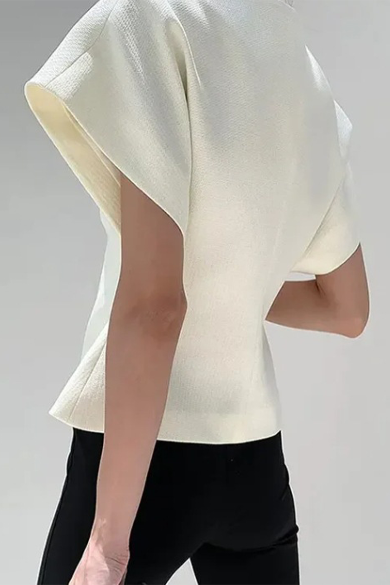Color Metal Accessories Trim V Neck Waistcoats