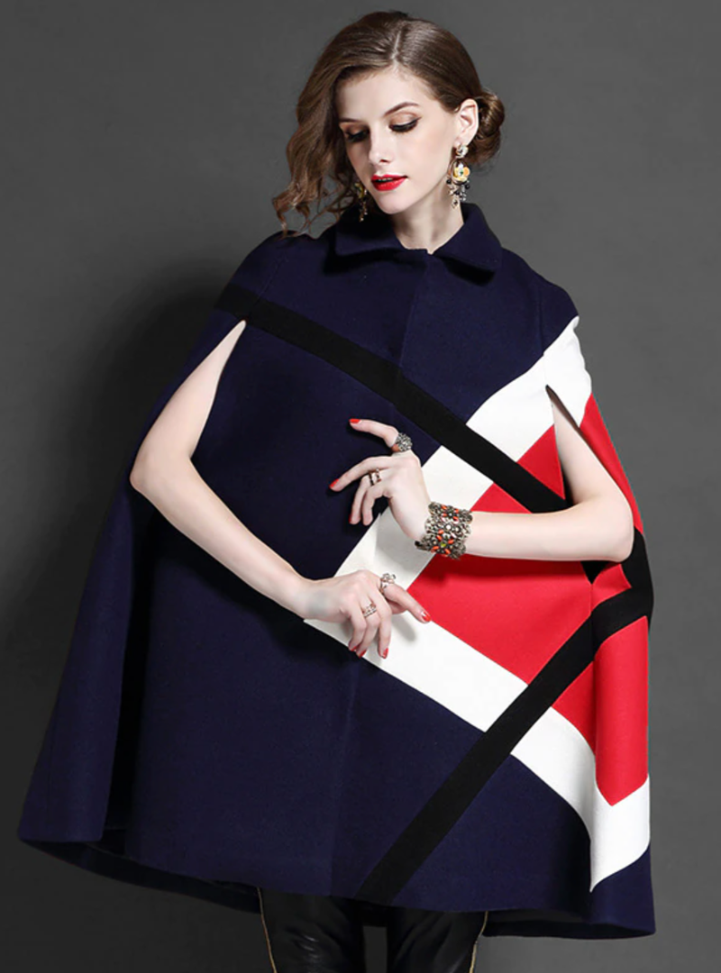 Rosa Batwing Cape Coat