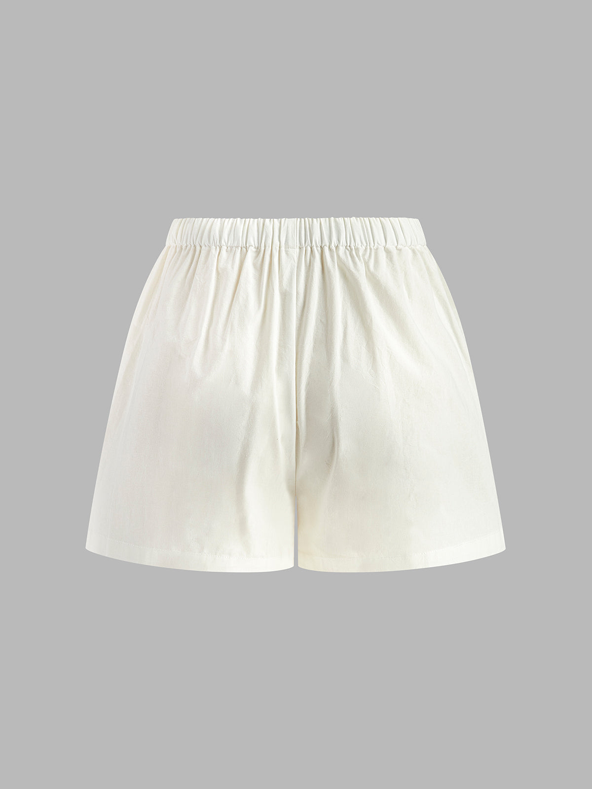 Drawstring Split Shorts Set