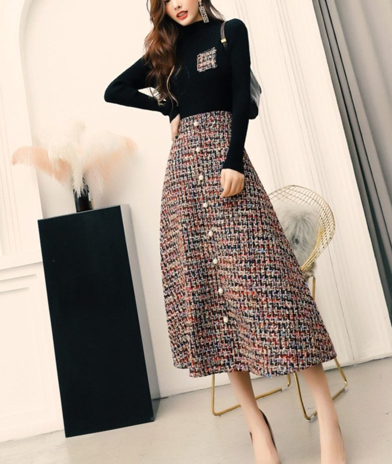 Betty Tweed Skirt & Top Set