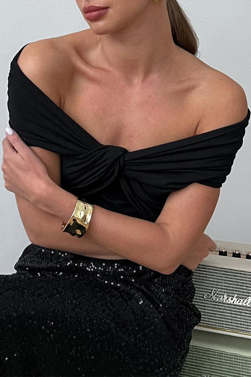 Fold Off the Shoulder T-shirts