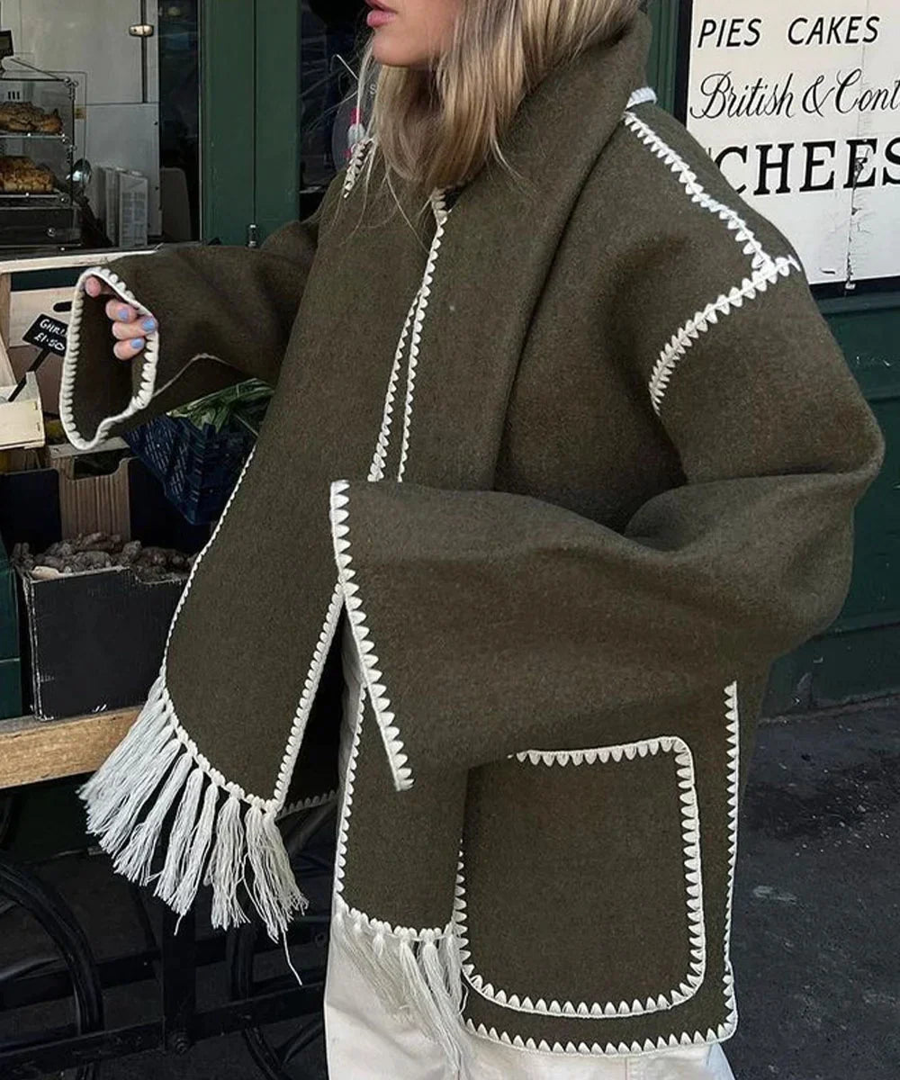 JO | Timeless tassel coat for women