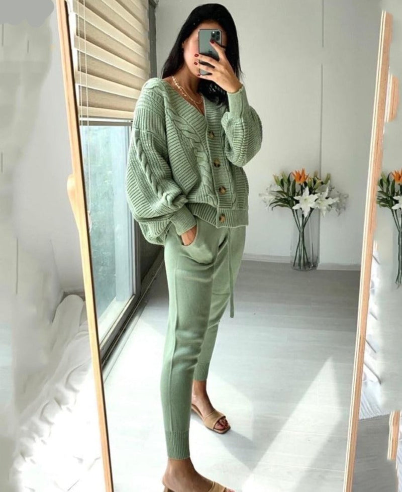 Varvara Cardigan & Pants Set