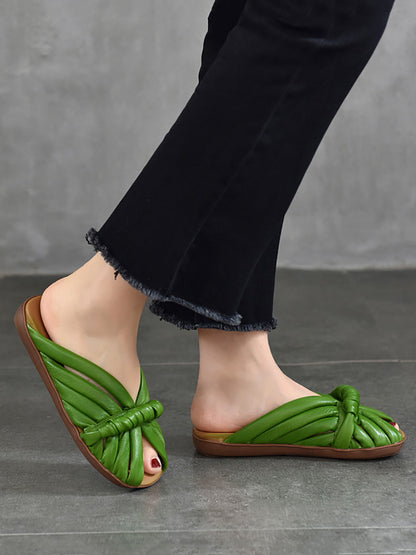Subtly Elegant Slippers with a Refined Vintage Look