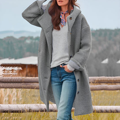 Audrie Thickened Trench Coat