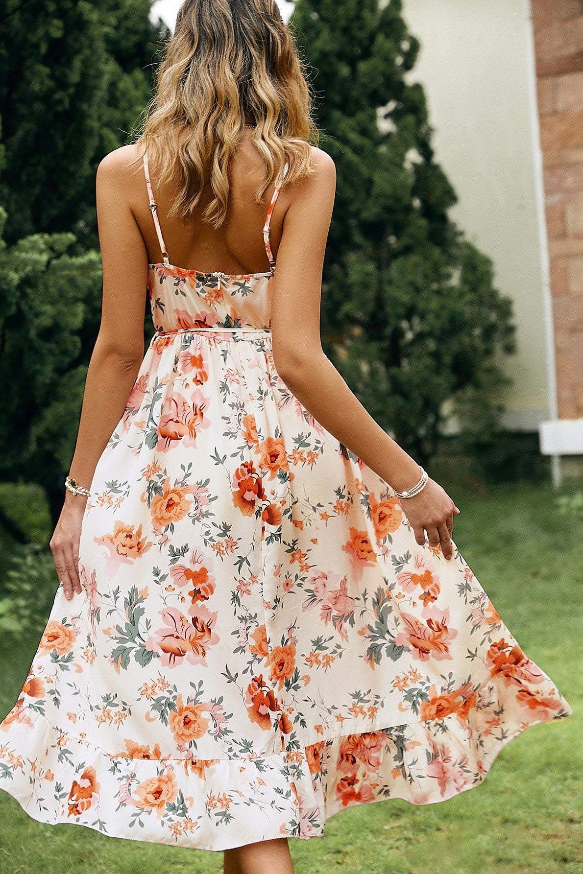 Cami Print Midi Dress