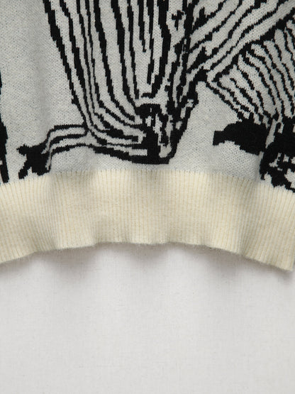 Contrast Trim Sweater Vest