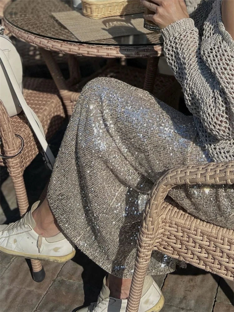 Sparkle Midi Skirt