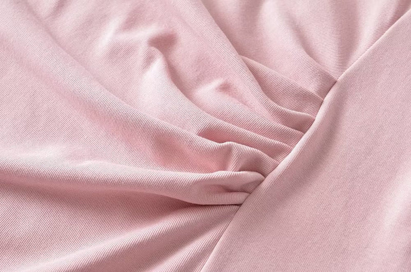 Pure Suit Autumn Winter Short Slim Long Sleeve Cardigan Inner Wear Pleated Cami Dress