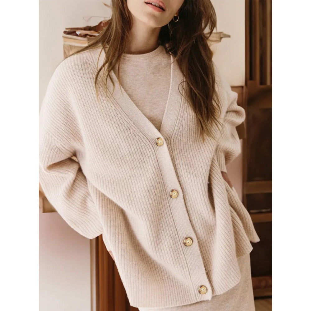 Popular Color Cardigan Sweater Coat Top
