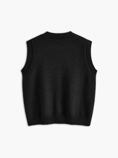 Button Up Sweater Vest