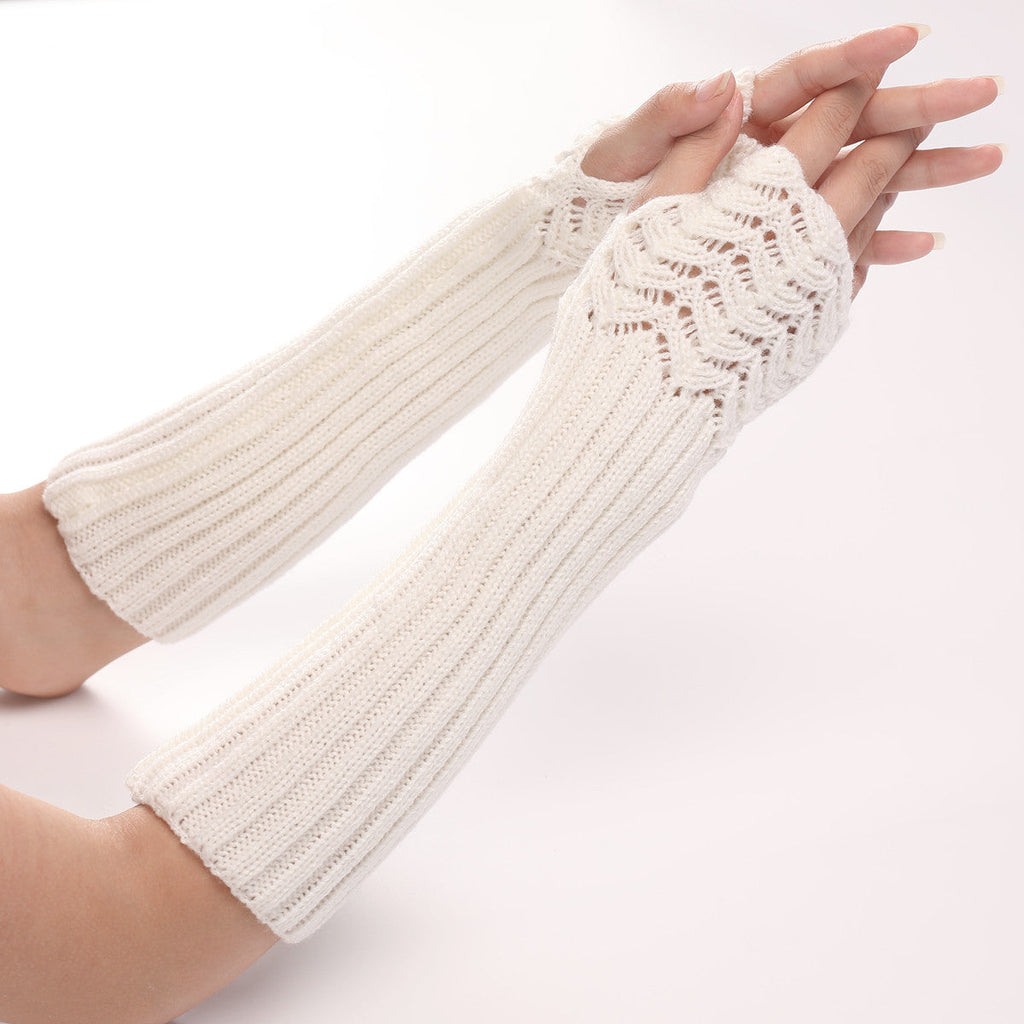 Vintage Soft Warm Jacquard Weave Retro Comfy Glove elevenforest