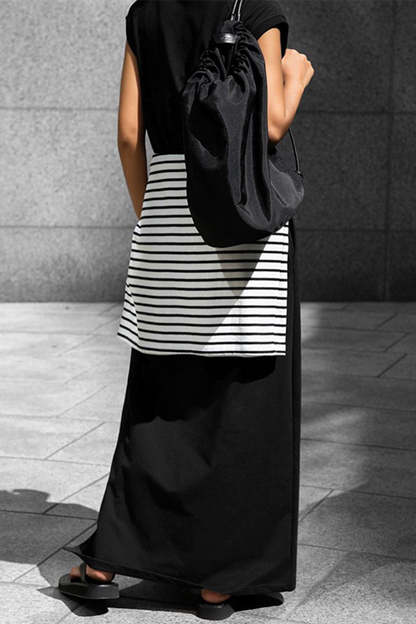 Street Pocket O Neck Vest Dresses