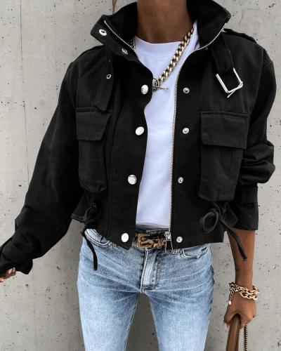 JO | Casual multi-pocket jacket for women