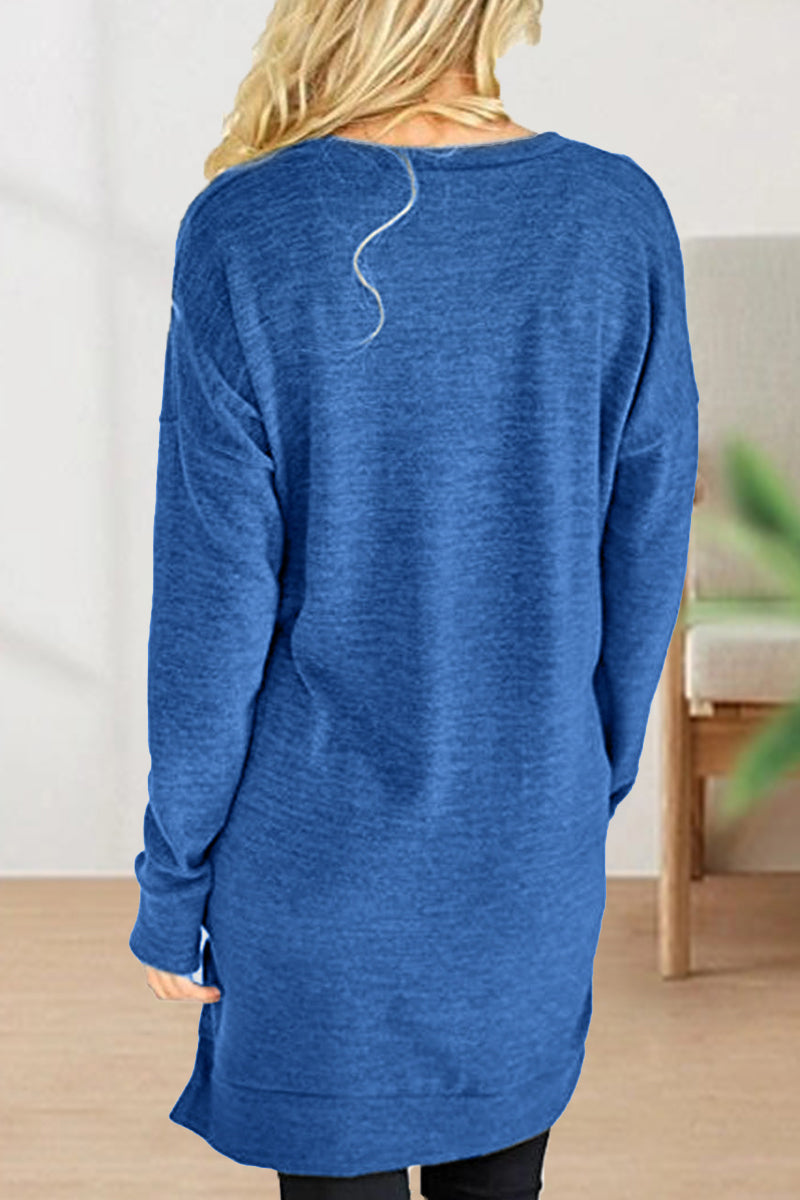 Color V Neck T-shirts