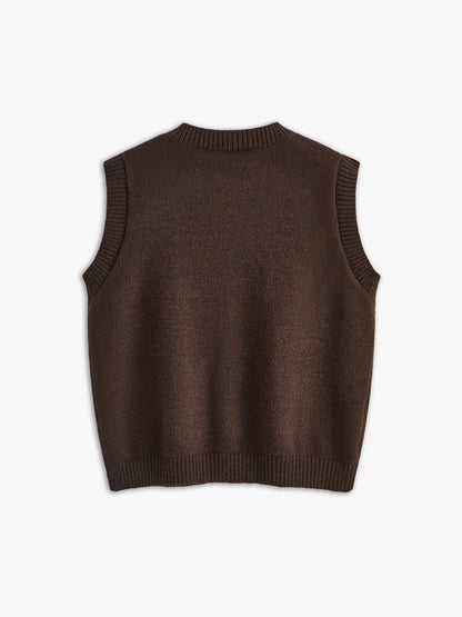 Button Up Sweater Vest